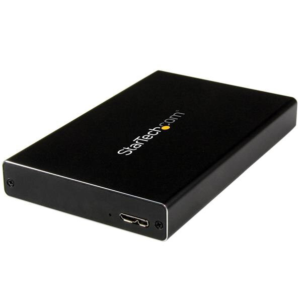 StarTech.com USB 3.0 2,5 Zoll SATA III oder IDE Festplattengehäuse mit UASP - Externes SSD / HDD Gehäuse, HDD / SSD-Gehäuse, 2.5", IDE, Parallel ATA, SATA, Serial ATA II, Serial ATA III, 6 Gbit/s, USB Anschluss, Schwarz