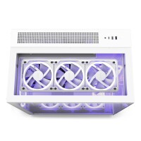 NZXT H9 Elite, Midi Tower, PC, Weiß, ATX, micro ATX, Mini-ITX, Edelstahl, Gehärtetes Glas, 16,5 cm