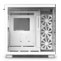 NZXT H9 All white, Midi Tower, PC, Weiß, ATX, micro ATX, Mini-ITX, Stahl, Gehärtetes Glas, 16,5 cm