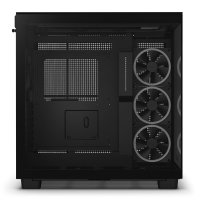 NZXT H9 Elite, Midi Tower, PC, Schwarz, ATX, micro ATX, Mini-ITX, Edelstahl, Gehärtetes Glas, 16,5 cm