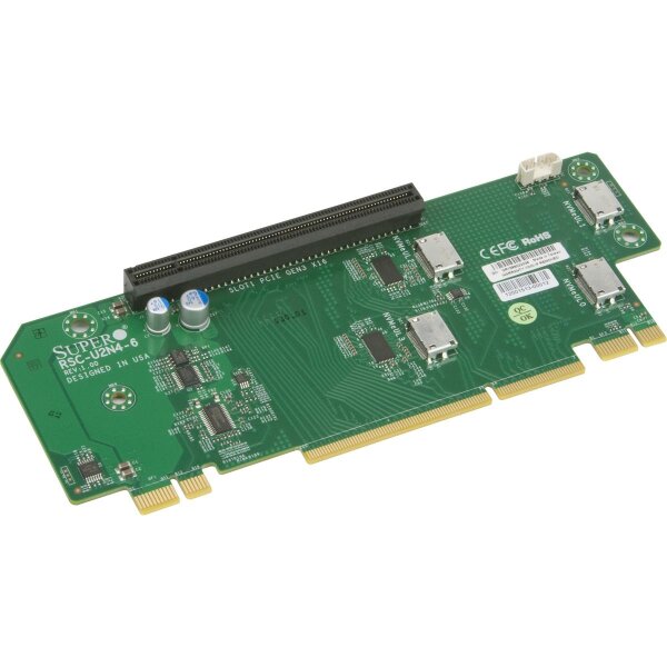 Supermicro RSC-U2N4-6, PCIe, PCIe, PCIe 3.0, Server