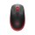 Logitech M190, Beidhändig, Optisch, RF Wireless, 1000 DPI, Schwarz, Rot