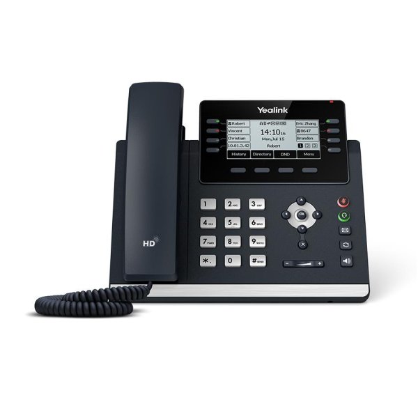 Yealink SIP-T43U, IP-Telefon, Grau, Kabelgebundenes Mobilteil, Tisch/Wand, Im Band, Außerhalb des Bandes, SIP-Info, 12 Zeilen