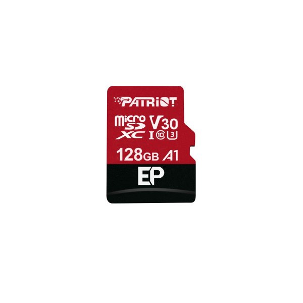 PATRIOT Memory PEF128GEP31MCX, 128 GB, MicroSDXC, Klasse 10, 100 MB/s, 80 MB/s, Class 3 (U3)