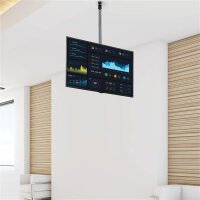 StarTech.com TV-Deckenhalterung - Vollbewegliche, Universelle, Hängende Einzelbildschirmhalterung mit Verstellbarem Teleskopmast - Neigbar/Schwenkbar - VESA-Halterung für 32"-75" Bildschirme, 50 kg, 81,3 cm (32"), 190,5 cm (75"), 200 x 200 mm, 600 x 400 m