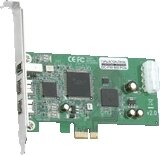 Dawicontrol DC-FW800 FireWire PCIe Hostadapter, PCIe,...