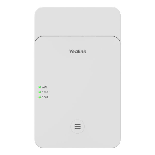 Yealink W75, 1,88 - 1,9 GHz, 300 m, SNTP/NTP, VLAN, SIP v1, SIP v2, UDP/TCP/TLS, DHCP, HTTPS, SHA-256, SHA-384, SHA-512, SRTP, TLS, AJB, CNG, G.726, G.729, PLC, VAD, iLBC, Yealink W56H, W57R, W59R, W71H, W73H, W74H, W78H