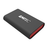 EMTEC X210 ELITE, 2 TB, USB Typ-C, 3.2 Gen 2 (3.1 Gen 2), 1100 MB/s, 10 Gbit/s, Schwarz, Rot