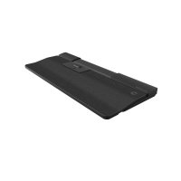 Contour Design SliderMouse Pro Kabellos mit Regular Handballenauflage aus veganem Leder, Beidhändig, Rollerbar, RF Wireless + Bluetooth + USB Type-A, 2800 DPI, Schwarz