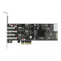 Delock PCI Express x4 Karte zu 4 x extern SuperSpeed USB (USB 3.2 Gen 1) USB Typ-A Buchse Quad Channel - Low Profile Formfaktor, PCIe, PCIe, SATA, USB 3.2 Gen 1 (3.1 Gen 1), Niedriges Profil, PCIe 2.0, Grau, PC