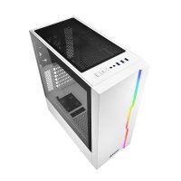 Sharkoon RGB Slider, Midi Tower, PC, Weiß, ATX, micro ATX, Mini-ITX, Gaming, Multi