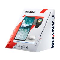 Canyon WS-303, Handy/Smartphone, USB Typ-C, Weiß, Apple, Phone 8 and later, All QI-enabled smartphones/Earphones: AirPods 2, AirPods Pro and all other..., 1,2 m