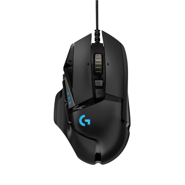 Logitech G G502 Hero, rechts, Optisch, USB Typ-A, 25600 DPI, 1 ms, Schwarz