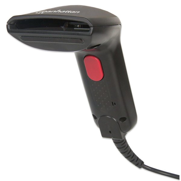 Manhattan CCD Kontakt-Barcodescanner, 60 mm Scanbreite, USB, Tragbares Barcodelesegerät, 1D, CCD, Codabar, Code 11, Code 128, Code 39, Code 93, JAN, MSI, U.P.C., 6 cm, 100 Auslesungen/Sekunde