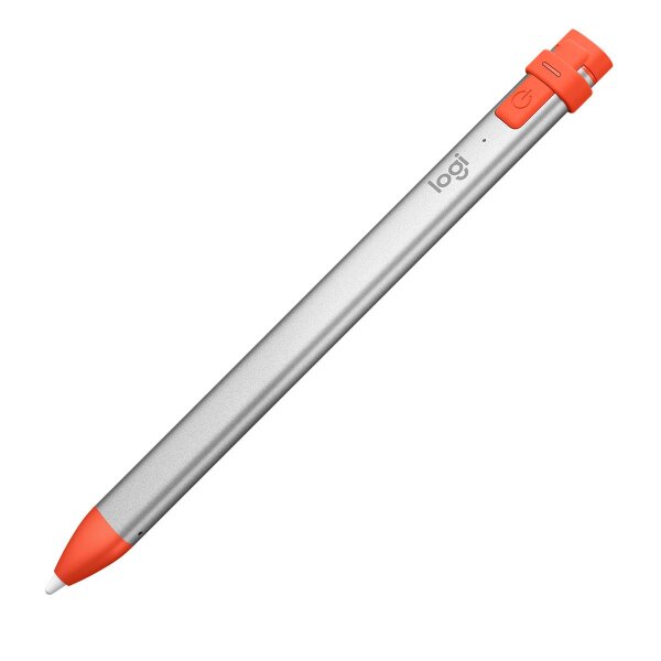 Logitech Crayon, Tablet, Apple, Orange, Silber, iPad 6th, Orange, Eingebaut