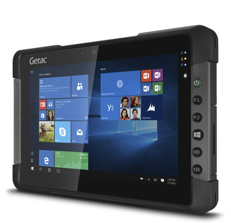 GETAC T800 G2, 20,6 cm (8.1"), 1280 x 800 Pixel, 1,6 GHz, Windows 10 IoT Enterprise, 880 g, Schwarz