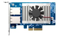 QNAP QXG-10G2T, Eingebaut, Kabelgebunden, PCI Express, Ethernet, 10000 Mbit/s, Grün