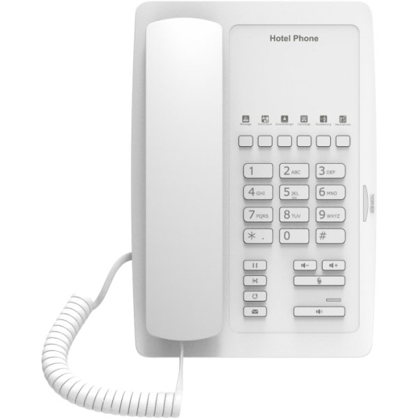 Fanvil H3W, IP-Telefon, Weiß, Kabelgebundenes Mobilteil, Tisch/Wand, Im Band, Out-of band, SIP-Info, 2 Zeilen