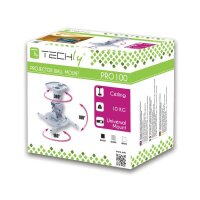 Techly ICA-PM-100WH, Zimmerdecke, 10 kg, Weiß, Aluminium, 180°, 360°