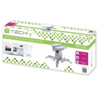 Techly ICA-PM-2S, Zimmerdecke, 20 kg, Silber, -8 - 8°, -15 - 15°, 13 cm