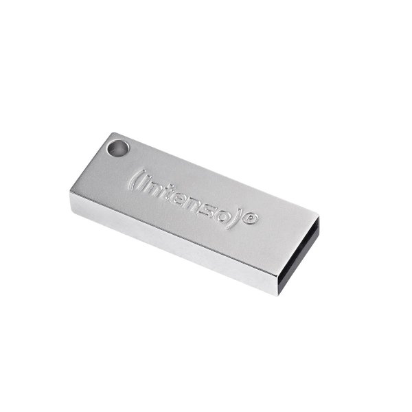 Intenso Premium Line, 64 GB, USB Typ-A, 3.2 Gen 1 (3.1 Gen 1), 100 MB/s, Ohne Deckel, Silber