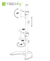 Techly ICA-LCD-2520V, Freistehend, 20 kg, 33 cm (13...