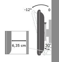 Techly ICA-LCD-2900WH, 94 cm (37 Zoll), 75 x 75 mm, 200 x...