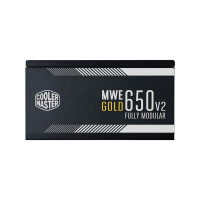 Cooler Master MWE Gold 650 - V2 Full Modular, 650 W, 90 - 264 V, 47 - 63 Hz, 4 - 8 A, Aktiv, 100 W