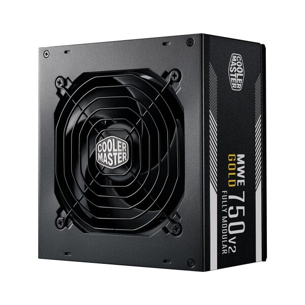 Cooler Master MWE Gold 750 - V2, 750 W, 90 -264 V, 47 - 63 Hz, 5 - 10 A, Aktiv, 100 W