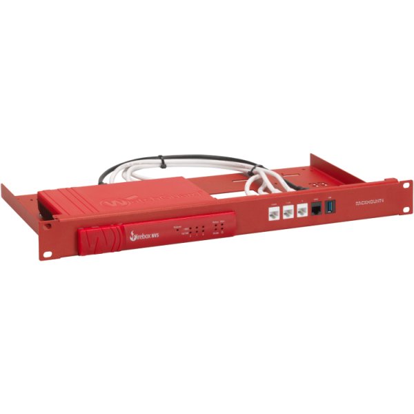 Rackmount.IT RM-WG-T8, Montageschelle, Rot, 1U, 0,5 m, WatchGuard Firebox NV5, 4x RJ45, 1x USB