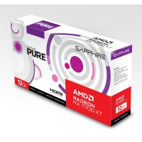 Sapphire PURE Radeon RX 7700 XT, Radeon RX 7700 XT, 12 GB, GDDR6, 192 Bit, 7680 x 4320 Pixel, PCI Express x16 4.0