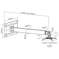 IC Intracom Techly ICA-PM 21, Wand, 15 kg, Schwarz,...