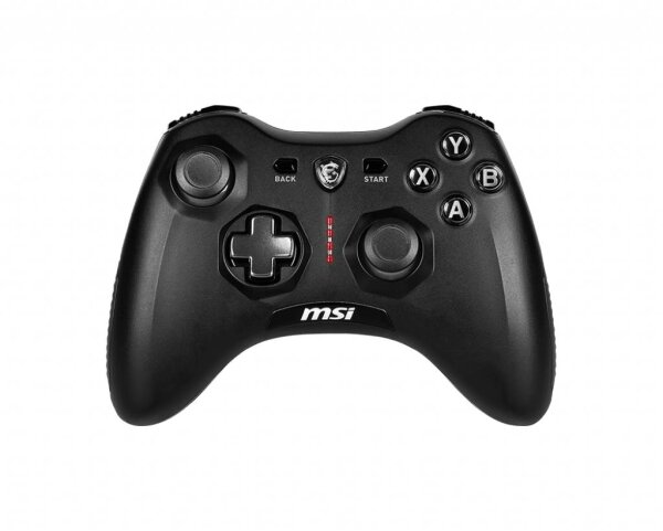 MSI Force GC20 V2, Gamepad, Android, PC, Schaltfläche Zurück, D-Pad, Makro-Taste, Power-Taste, Schaltfläche Start, Turbo-Taste, Analog / Digital, Kabelgebunden, USB 2.0