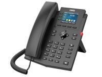 Fanvil X303G, IP-Telefon, Schwarz, Kabelgebundenes Mobilteil, Tisch/Wand, Linux, 4 Zeilen