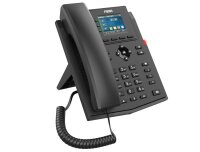 Fanvil X303G, IP-Telefon, Schwarz, Kabelgebundenes Mobilteil, Tisch/Wand, Linux, 4 Zeilen