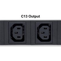 Intellinet 19" 8-fach Steckdosenleiste mit C13-Kaltgerätesteckdosen, PDU mit abnehmbarem Stromkabel (2 m) und rückseitigem C20-Stromeingang, 1 HE, 1U, Schwarz, Silber, 8 AC-Ausgänge, C13-Koppler, 2 m, 110 - 250 V