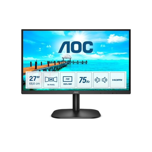 AOC B2 27B2AM, 68,6 cm (27"), 1920 x 1080 Pixel, Full HD, LED, 4 ms, Schwarz