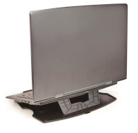 StarTech.com Laptopständer - Verstellbar, Laptop-Ständer, Schwarz, Kunststoff, 22,9 cm (9"), 33 cm (13"), TAA, REACH, CE