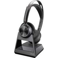 HP POLY Voyager Focus 2 USB-A Headset, Kabellos, Büro/Callcenter, 115 g, Kopfhörer, Schwarz