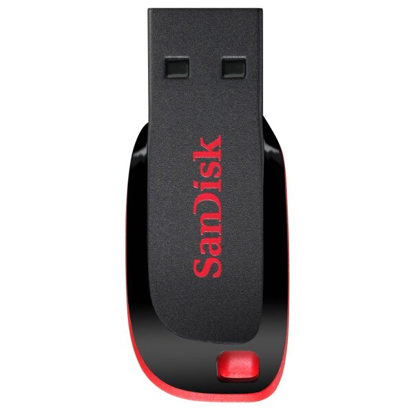 SanDisk Cruzer Blade, 32 GB, USB Typ-A, 2.0, Ohne Deckel, 2,5 g, Schwarz, Rot