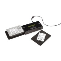 StarTech.com 1:1 Selbständige Festplatten Klonstation und Löscher, SAS und SATA HDD/SSD Kloner/Kopierer, Laufwerk Klonstation und Löschgerät, LCD Bildschirm, TAA Konform, 2.5,3.5", SAS, SAS-2, SATA, Serial ATA II, Serial ATA III, 90 W, 110 - 240 V, 1.2 A,