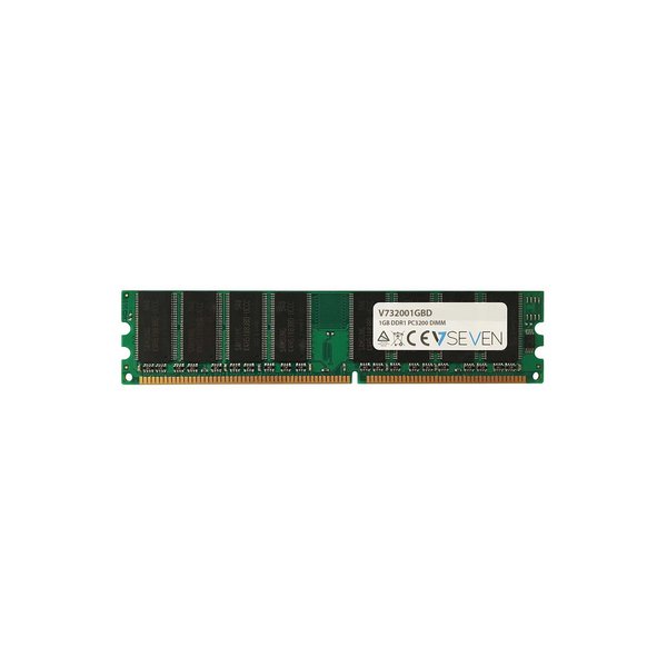 V7 1GB DDR1 PC3200 - 400Mhz DIMM Desktop Arbeitsspeicher Modul - V732001GBD, Vereinigtes Königreich, CE, RoHS, 170 mm, 550 mm, 150 mm, 30 g