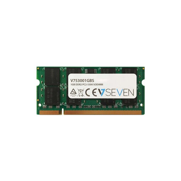 V7 1GB DDR2 PC2-5300 667Mhz SO DIMM Notebook Arbeitsspeicher Modul - V753001GBS, 1 GB, 1 x 1 GB, DDR2, 667 MHz, 200-pin SO-DIMM, Grün