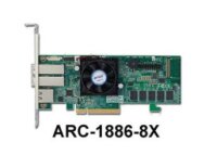 Areca Raid Controller ARC-1886-8X 8-Port Tri Mode PCIe...