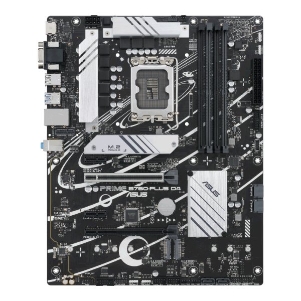 ASUS PRIME B760-PLUS D4, Intel, LGA 1700, Intel® Celeron®, Intel® Pentium® Gold, Intel® Core™ i3, Intel® Core™ i5, Intel® Core™..., LGA 1700, DDR4-SDRAM, 128 GB