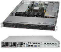 Supermicro CSE-815TQC-R504WB2, Rack, Server, Schwarz, 1U,...