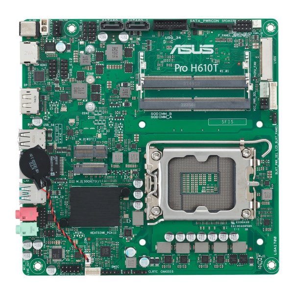 ASUS PRO H610T-CSM, AMD, LGA 1700, Intel® Celeron®, Intel® Core™ i3, Intel® Core™ i5, Intel® Core™ i7, Intel® Core™ i9,..., DDR5-SDRAM, 64 GB, SO-DIMM