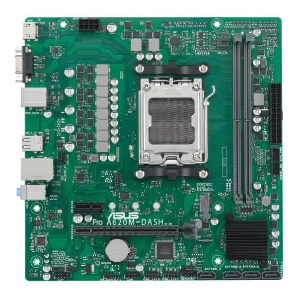 ASUS PRO A620M-DASH-CSM, AMD, Buchse AM5, Buchse AM5, DDR5-SDRAM, 96 GB, DIMM