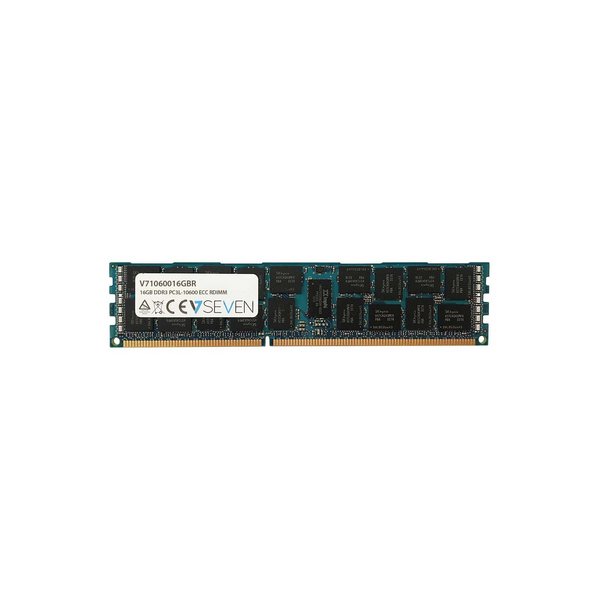 V7 16GB DDR3 PC3-10600 - 1333mhz SERVER ECC REG Server Arbeitsspeicher Modul - V71060016GBR, Vereinigtes Königreich, CE, RoHS, 170 mm, 55 mm, 15 mm, 35 g