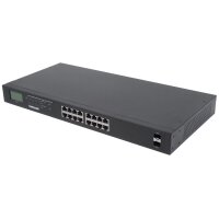 Intellinet 16-Port Gigabit Ethernet PoE+ Switch mit 2...